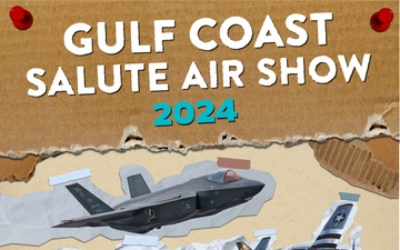 Gulf Coast Salute Air Show 2024 Poster