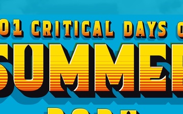 2024 101 Critical Days of Summer safety awareness campaign graphic