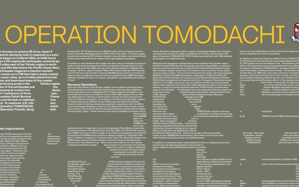 Operation Tomodachi Typographic Poster