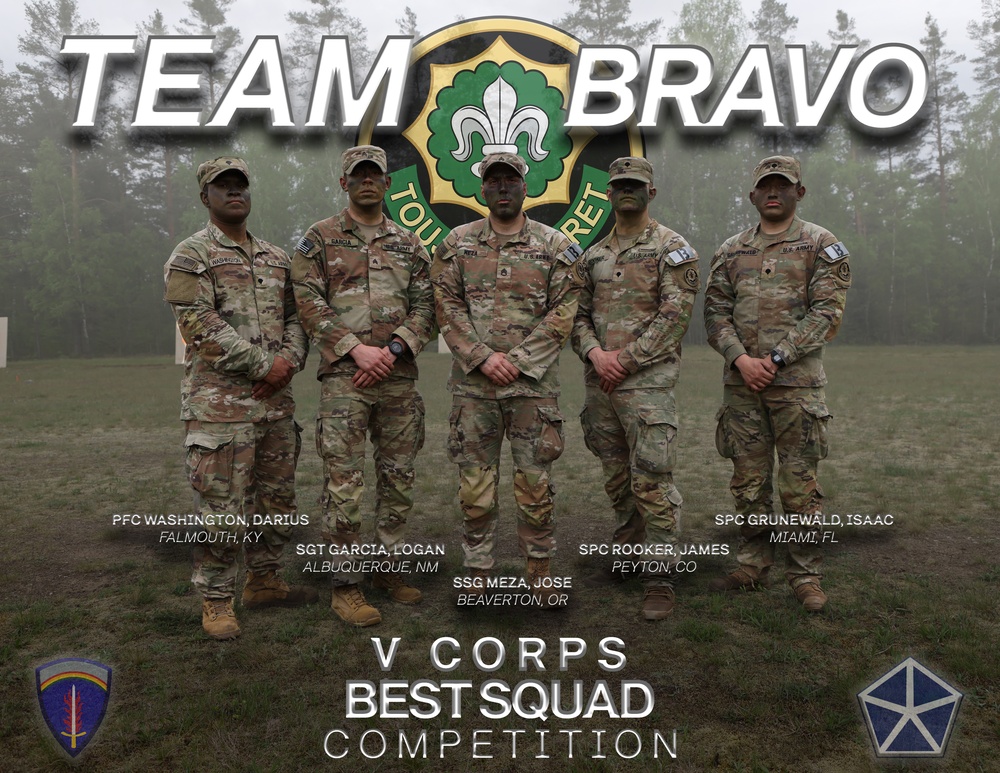 V Corps Best Squad Competition Team Graphic