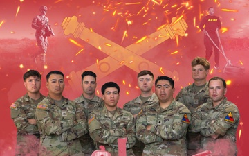 1st Armored Division Best Redleg Competition 2024 Team Graphic