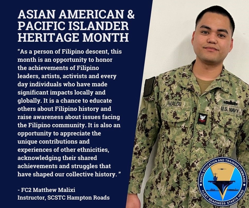 Naval Education and Training Command Celebrates Asian American and Pacific Islander Heritage Month