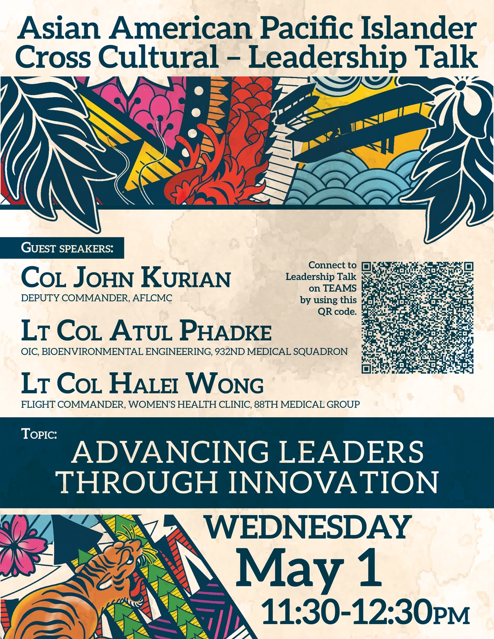 Asian American Pacific Islander Heritage Month: Panel Talk Flyer