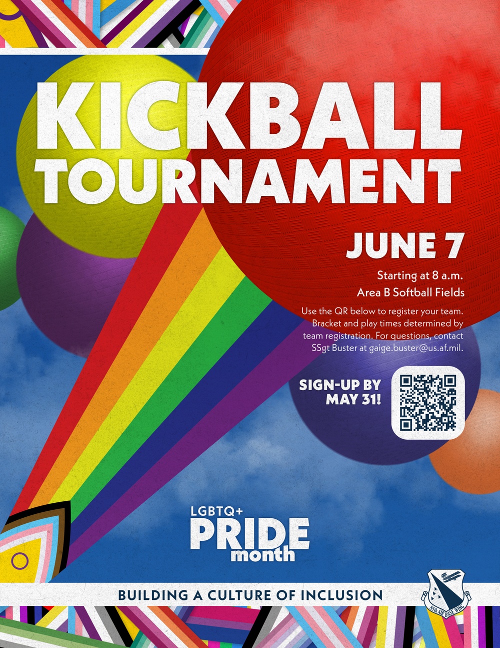 88 ABW hosts LGBTQ+ Pride month Kickball tournament
