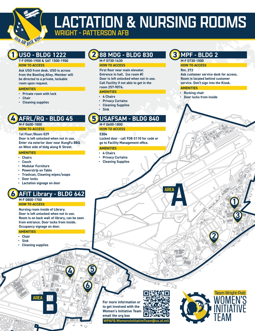 88th Air Base Wing: Lactation and Nursing Rooms Flyer