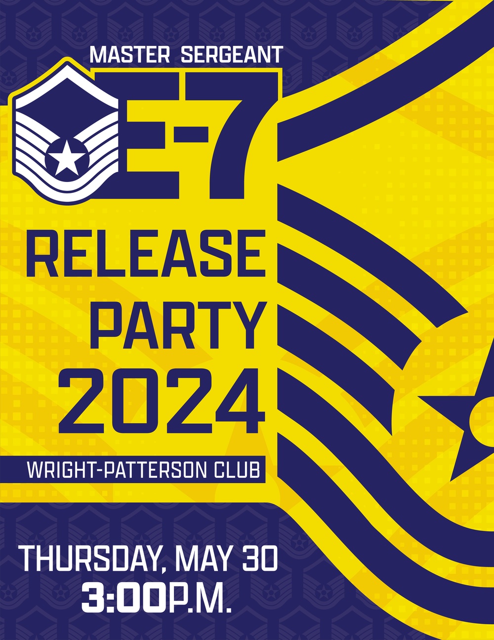 88th Air Base Wing: Master Sergeant Release Party Flyer