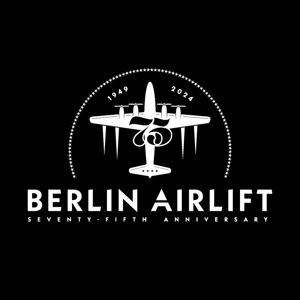 Berlin Airlift 75th Anniversary Logo (White)