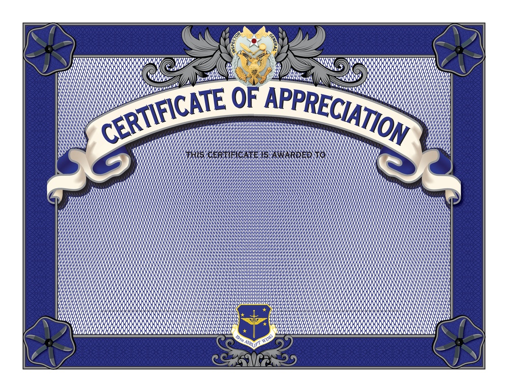 Certificate of Appreciation