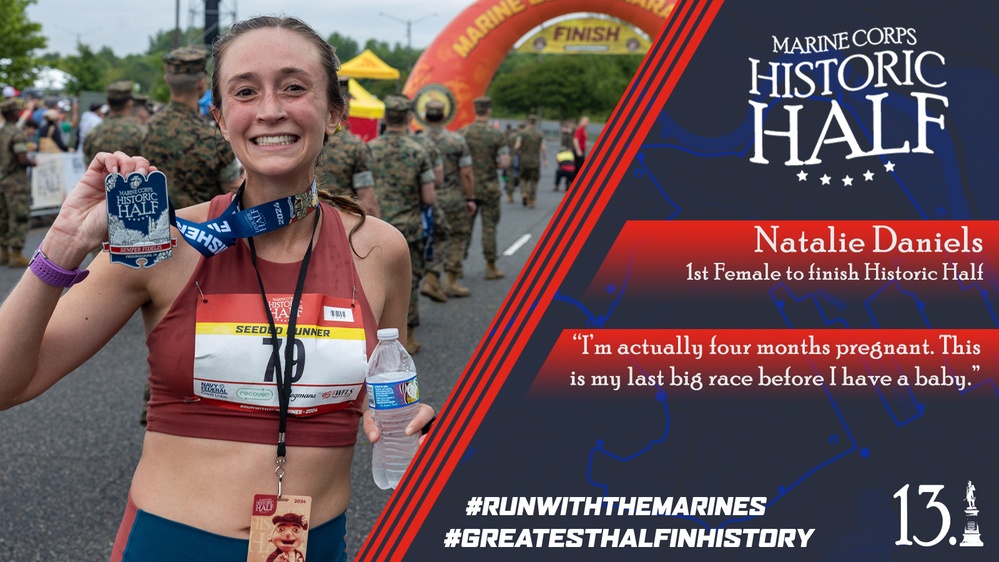 17 Annual Historic Half first woman to finish run