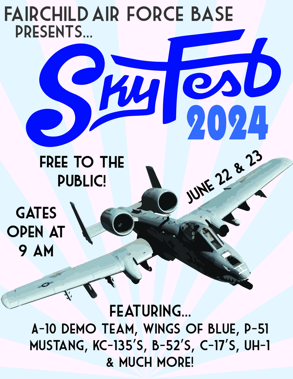 Fairchild Skyfest 2024 Poster