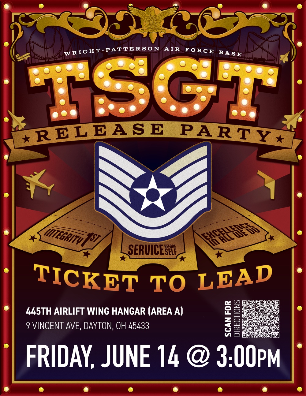 Technical Sergeant Release Party Flyer