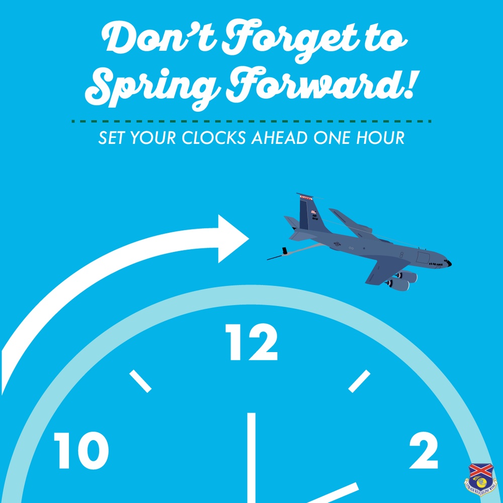 Daylight Savings Time Spring Ahead Graphic