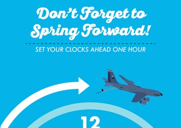 Daylight Savings Time Spring Ahead Graphic