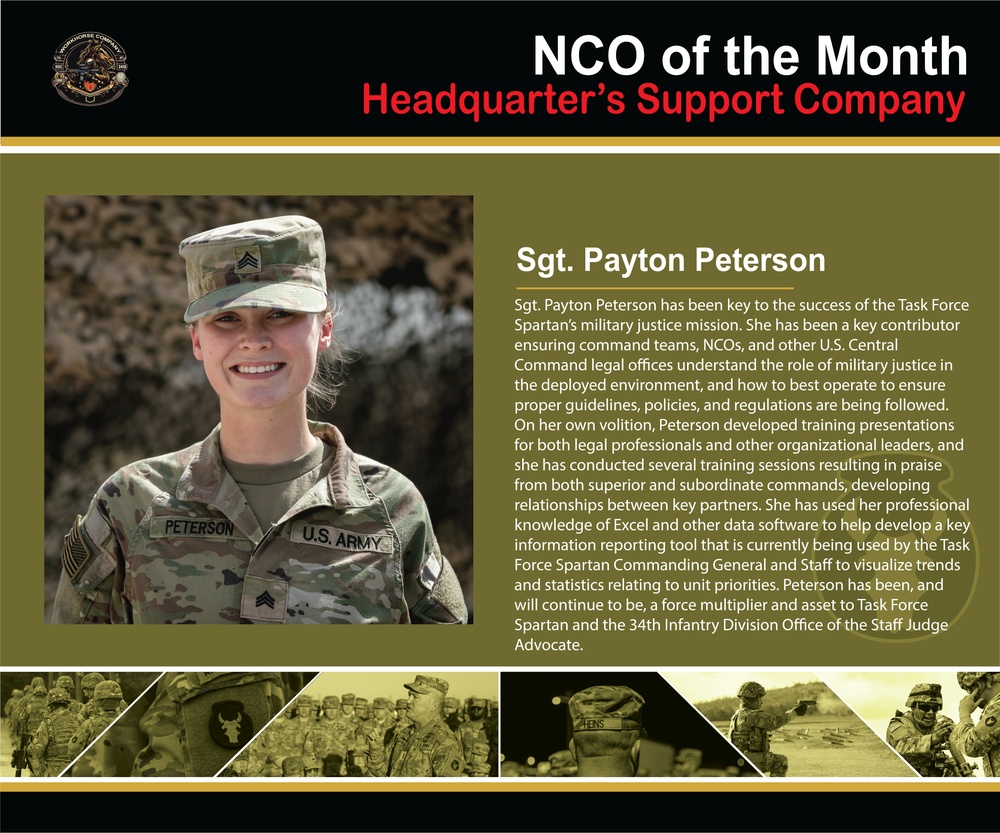 NCO of the Month - May