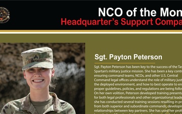 NCO of the Month - May