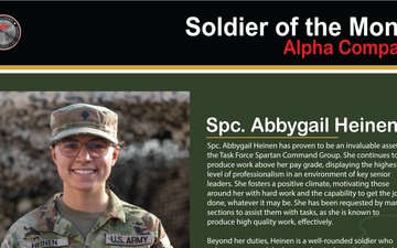 Soldier of the Month - May