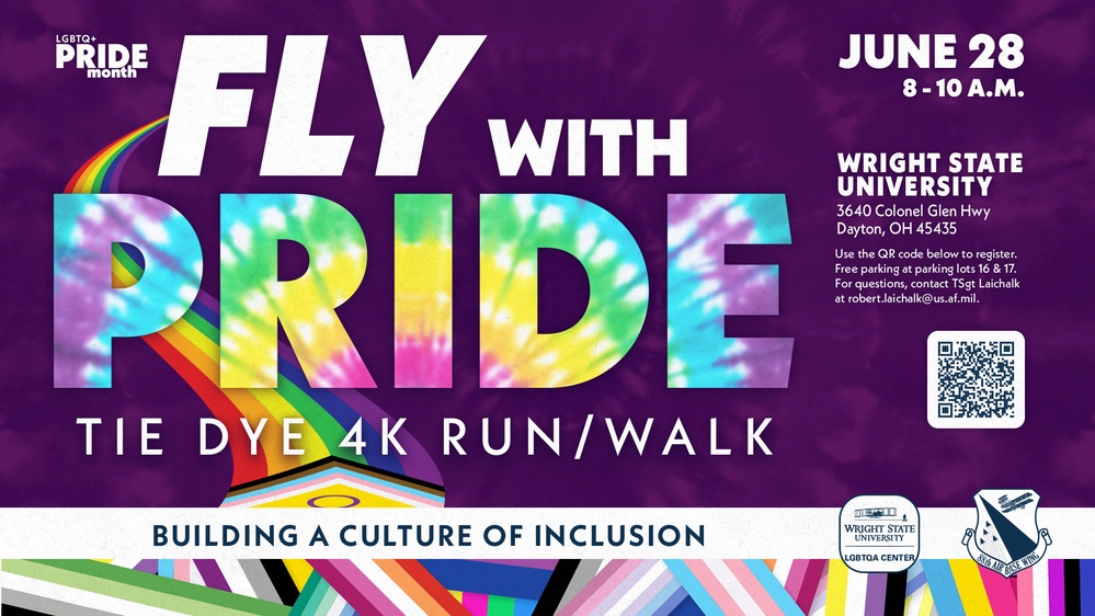 Fly with Pride Tie Dye 4k Run/Walk