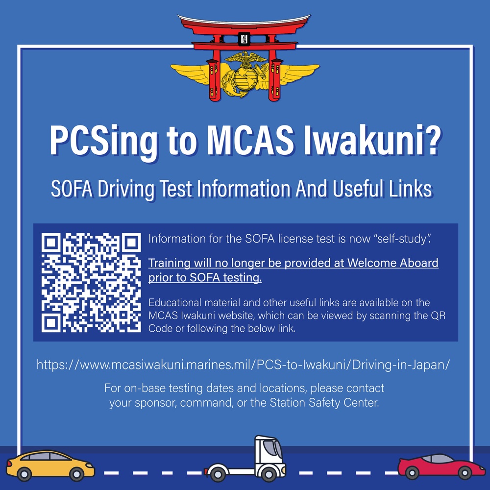 Sofa Driving Test Information