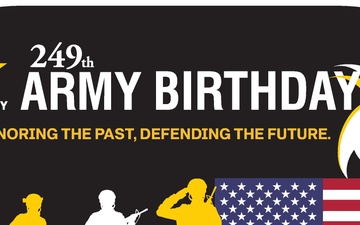 249th Army Birthday Official Cake Decoration Design
