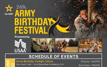 249th Army Birthday Week poster