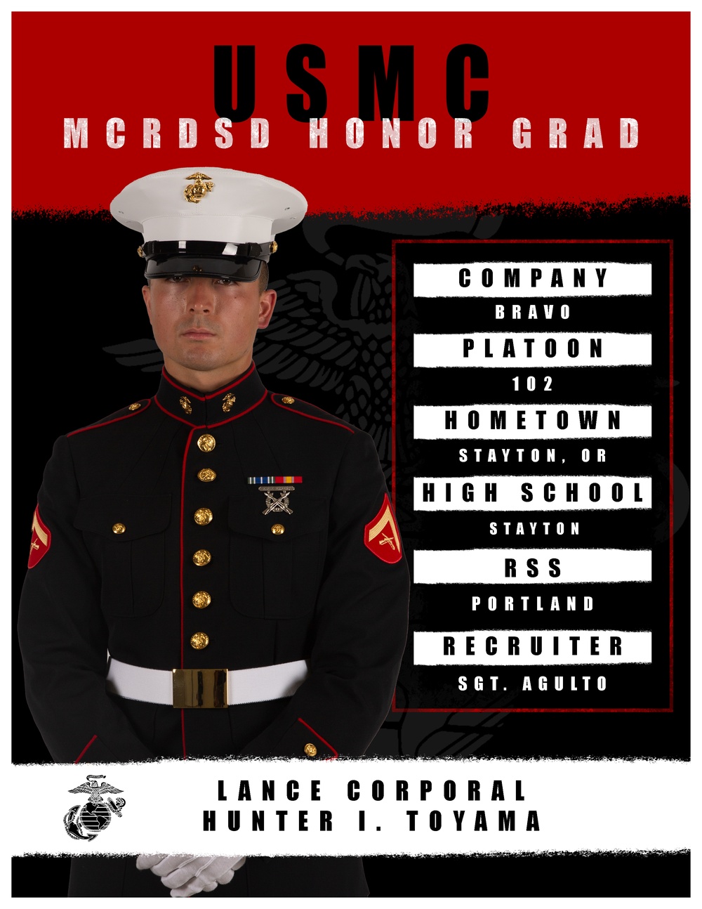 Bravo Company Honor Graduate