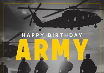 Happy Birthday Army Graphic