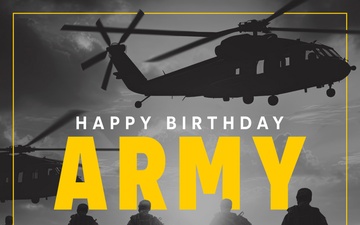 Happy Birthday Army Graphic