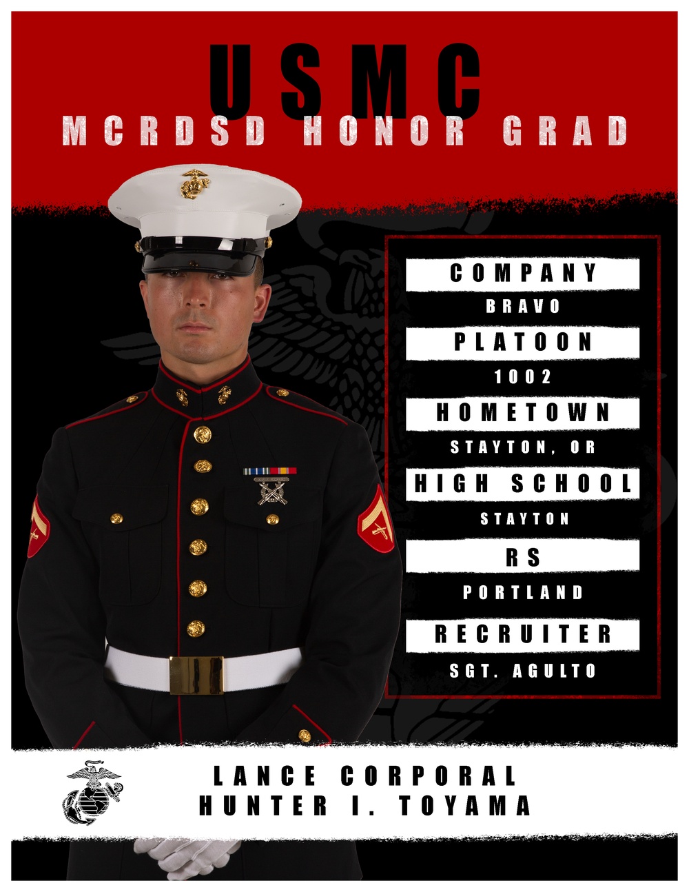 Bravo Company Honor Graduate