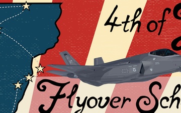 July 4th Flyover Route