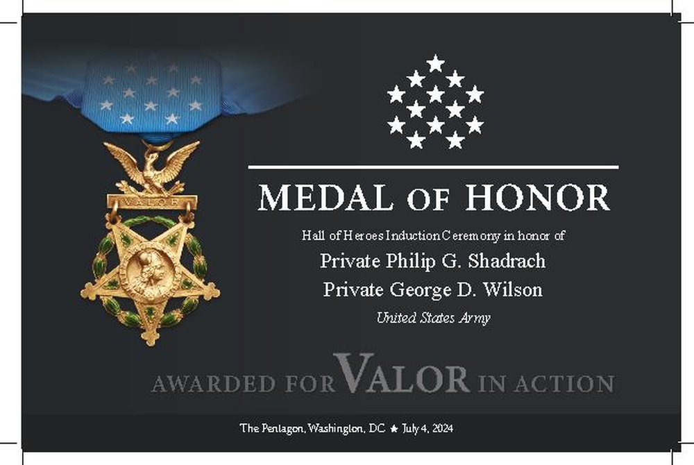 MoH Hall of Heroes Ceremony Program, July 4, 2024