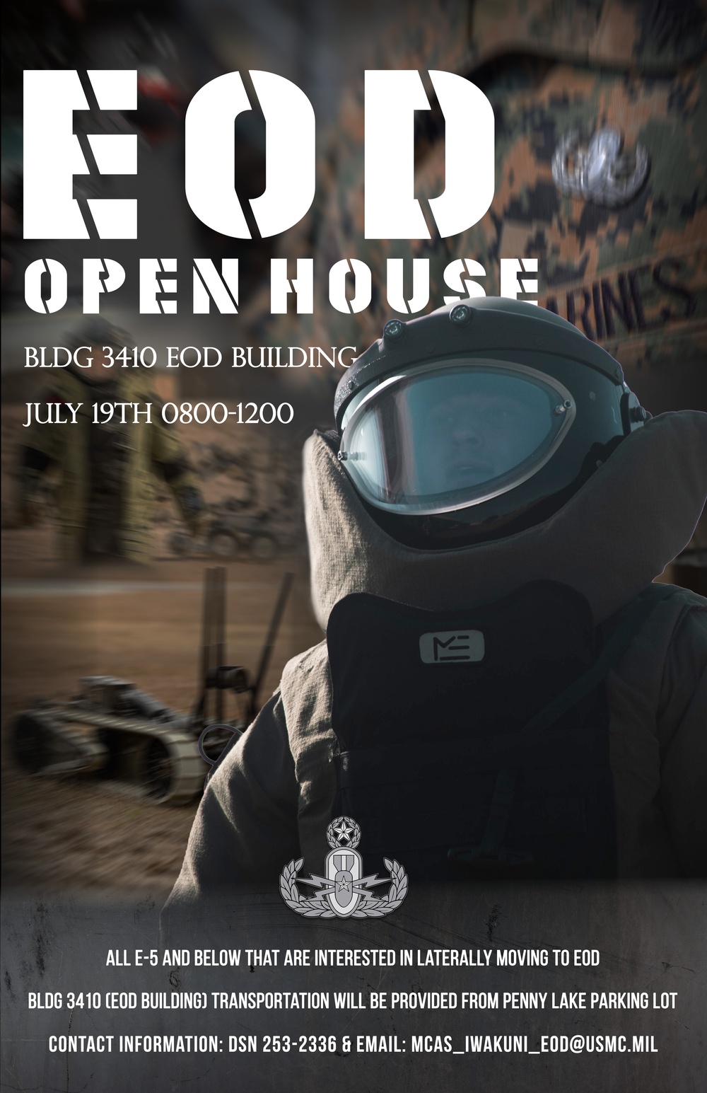 MCAS Iwakuni EOD open house poster 2024