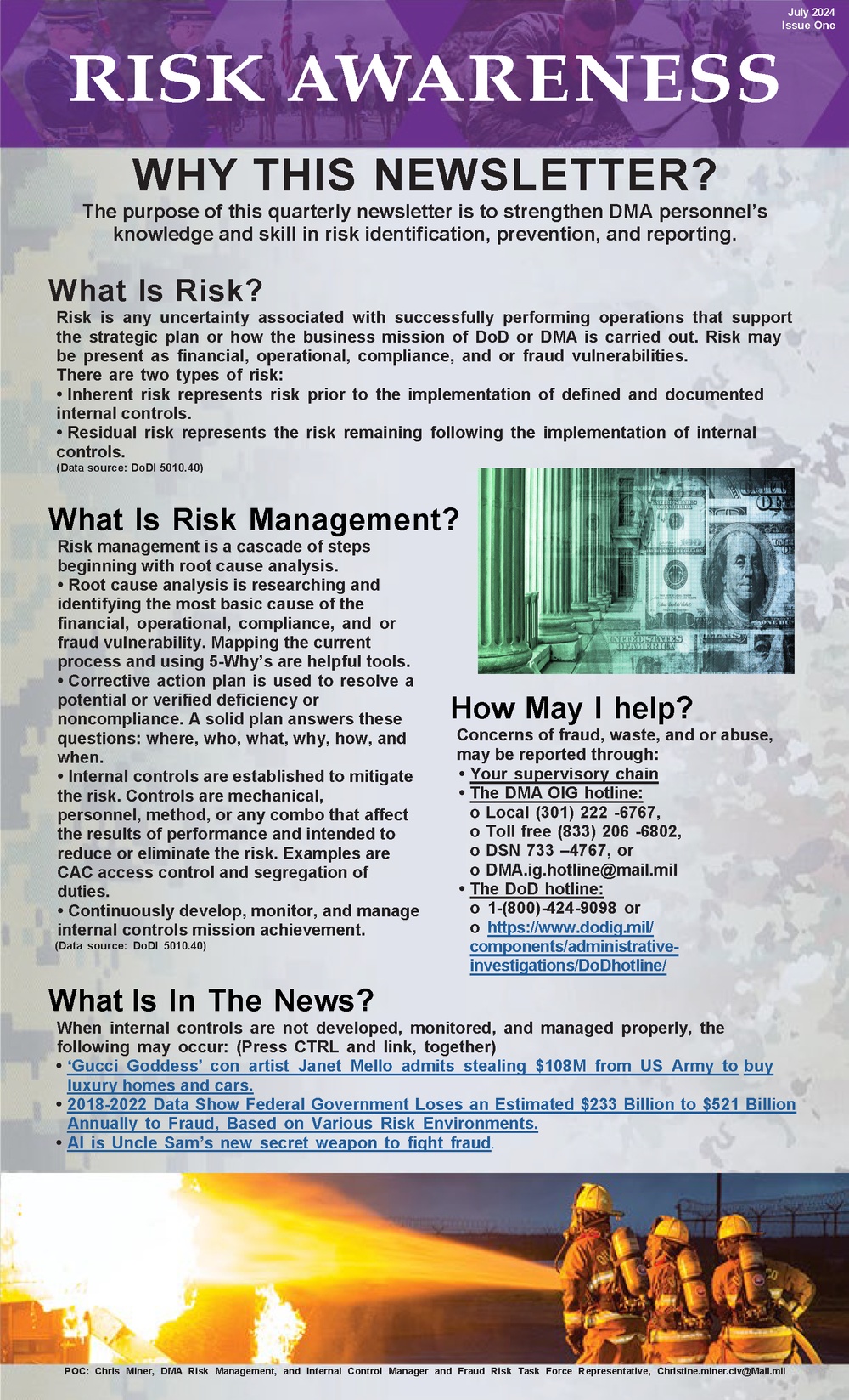 DMA Risk Awareness (Issue One)