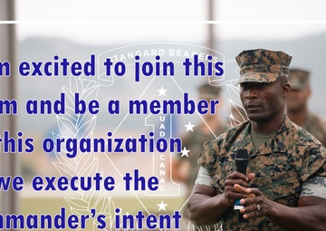 Sgt. Maj. Rupert Palmer on joining HQ Bn.