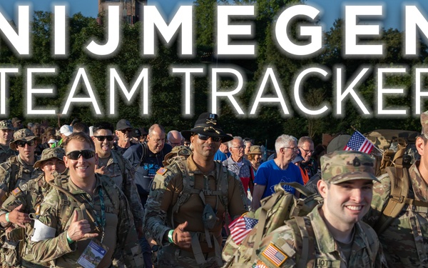 Nijmegen March 2024: Day One, Team Tracker