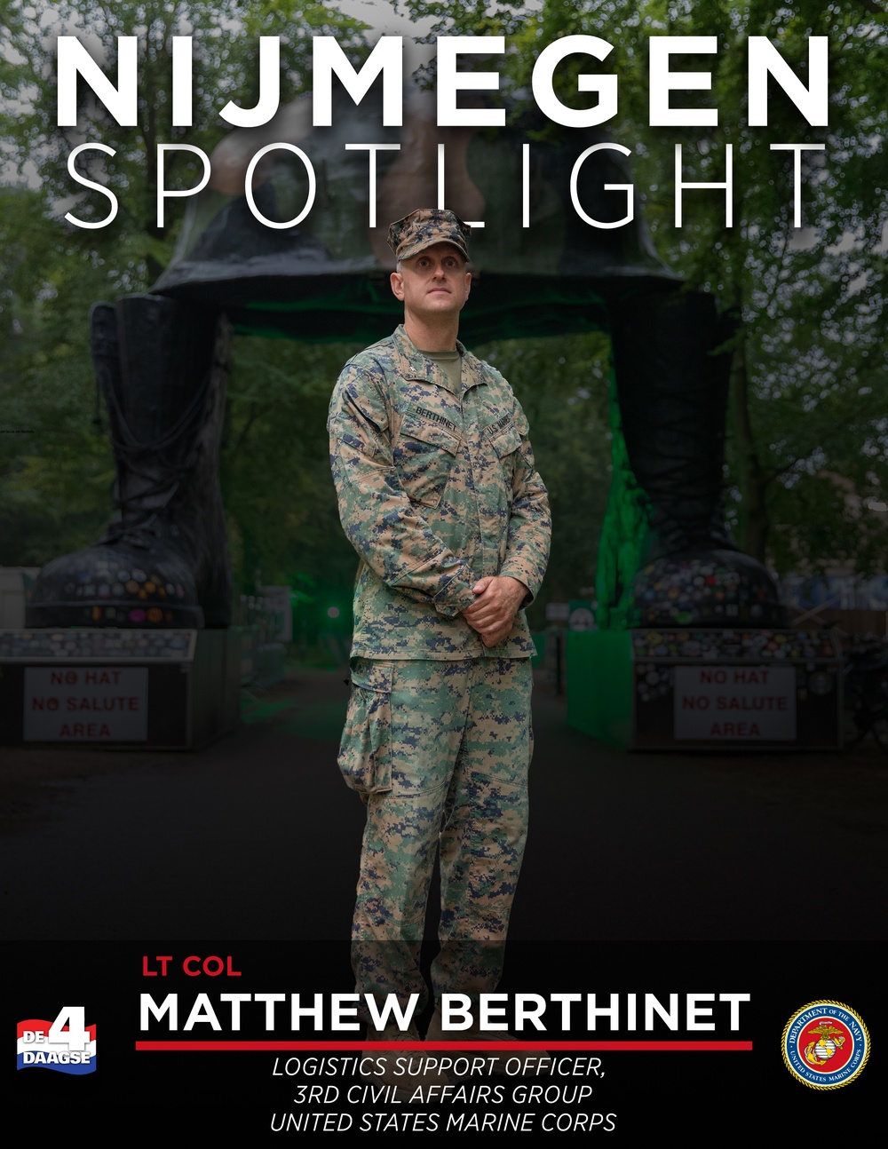 Nijmegen March Spotlight: Lt. Col Matthew Berthinet