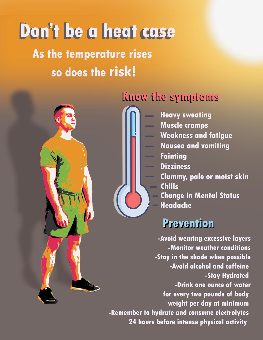 Exertional Heat Illness (EHI) Infographic