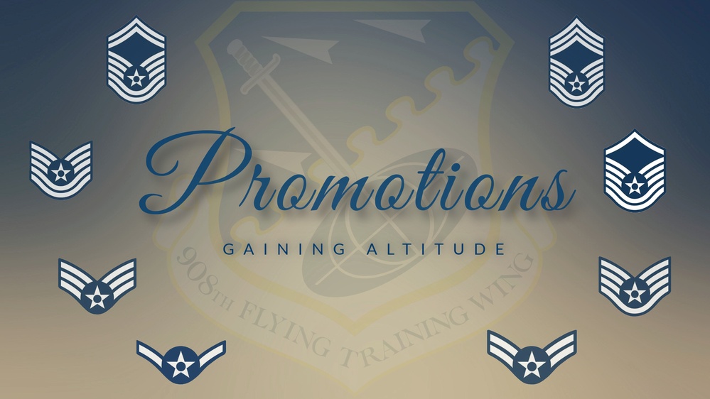 908th Flying Training Wing Promotions Graphic