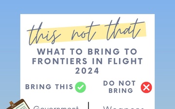 Frontiers in Flight: What not to bring