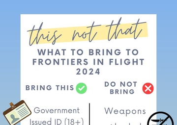 Frontiers in Flight: What not to bring