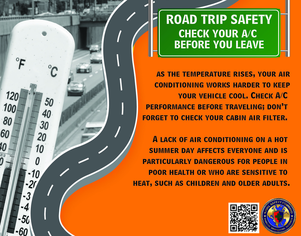 Road trip safety - Check your AC before you leave