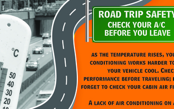 Road trip safety - Check your AC before you leave