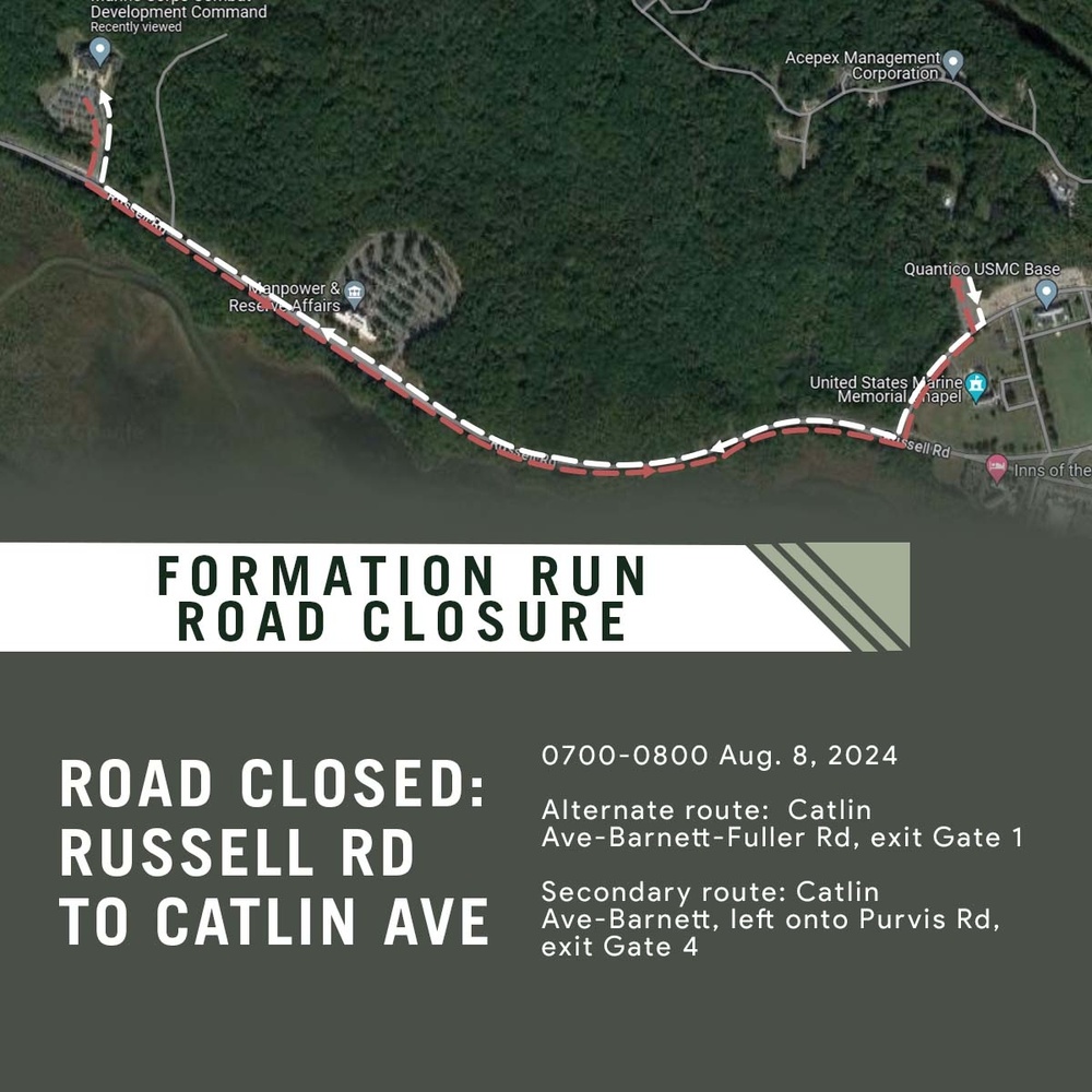 Road Closures August 8, 2024