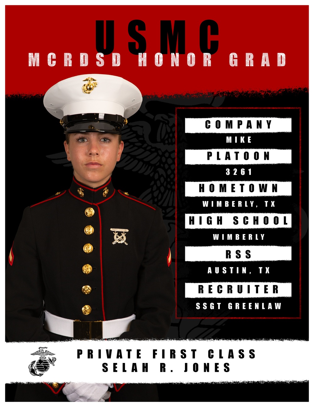 Mike Company Honor Graduate