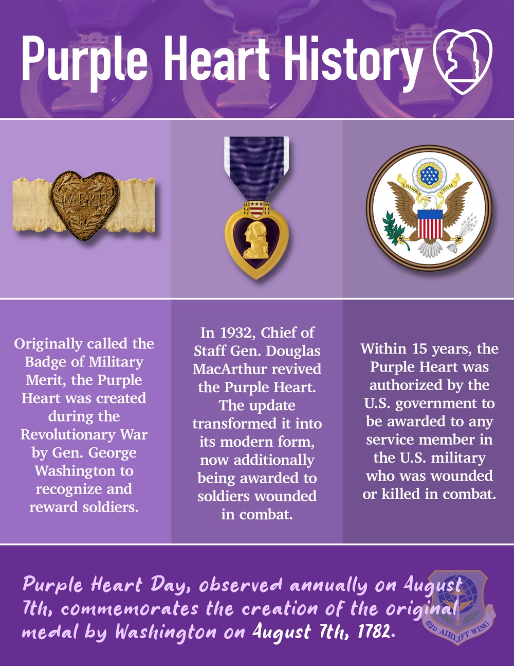 Purple Heart Day 2024 Graphic