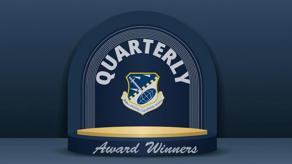 908th Flying Training Wing Quarterly Awards Graphic