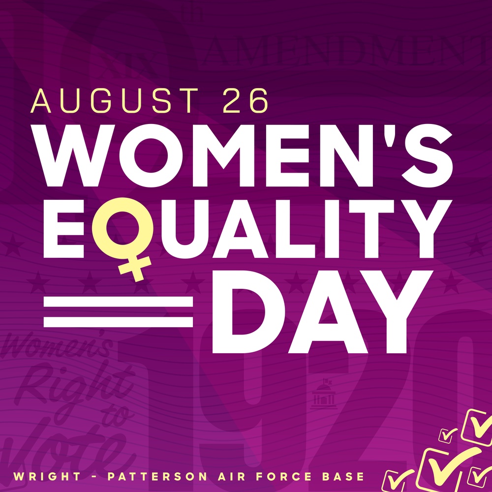 88th Air Base Wing: Women&amp;#39;s Equality Day graphic