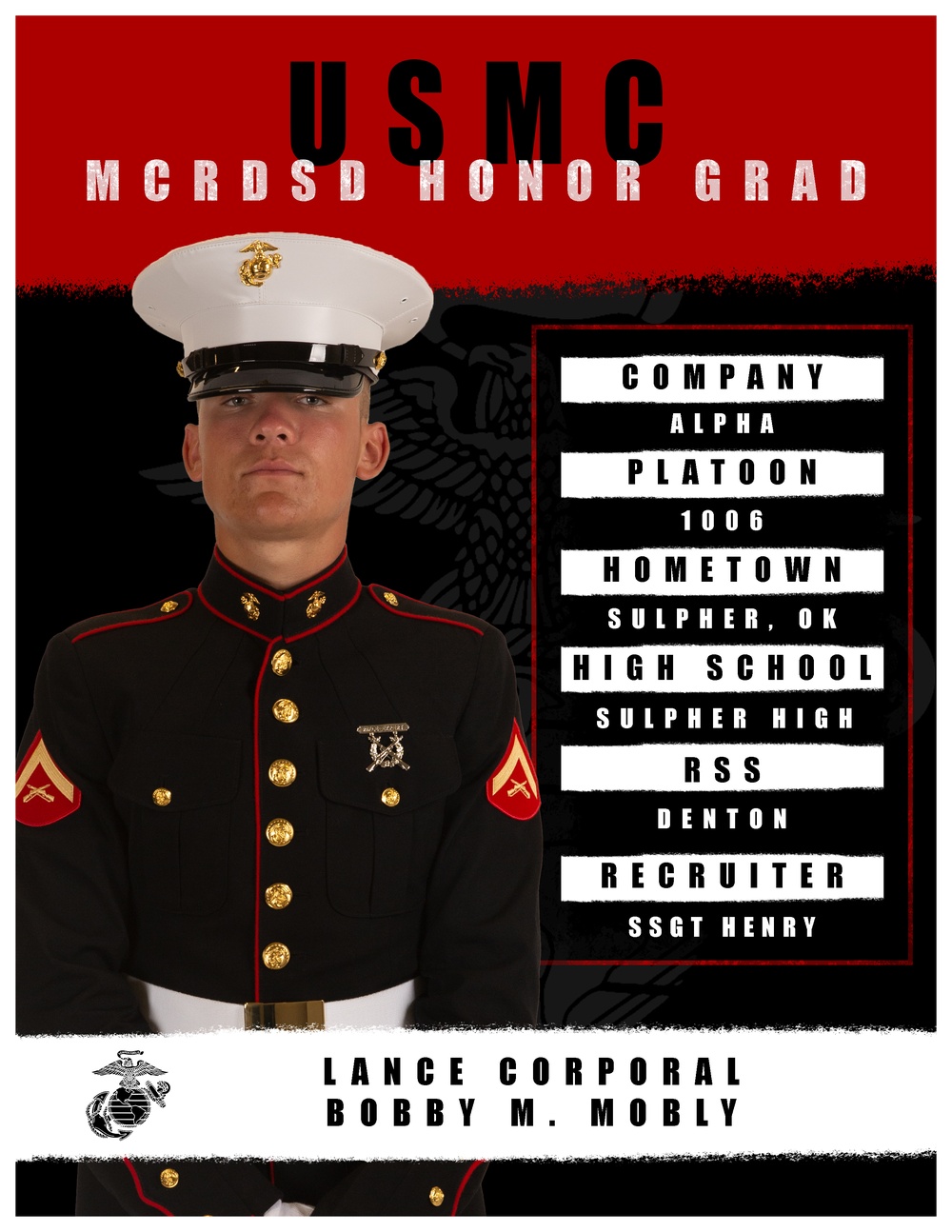 Alpha Company Honor Graduate