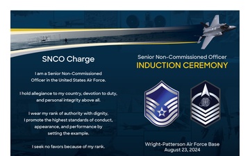 SNCO Induction Ceremony program