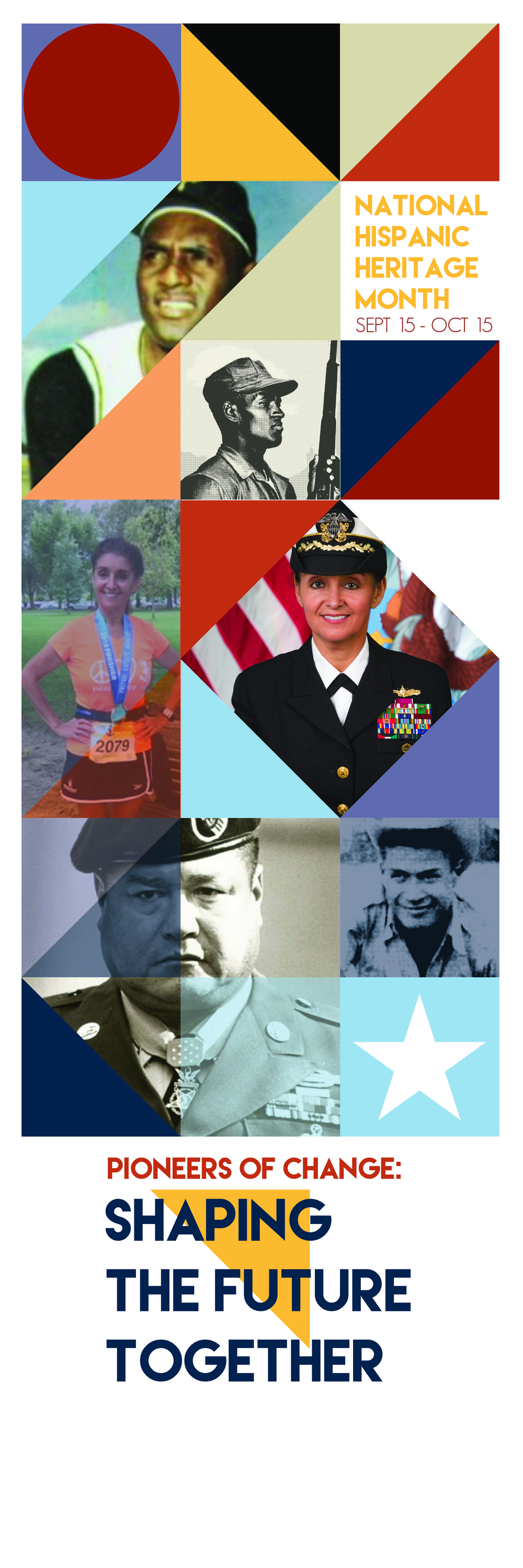 National Hispanic Heritage Month Banner: Pioneers of Change - Shaping the Future Together