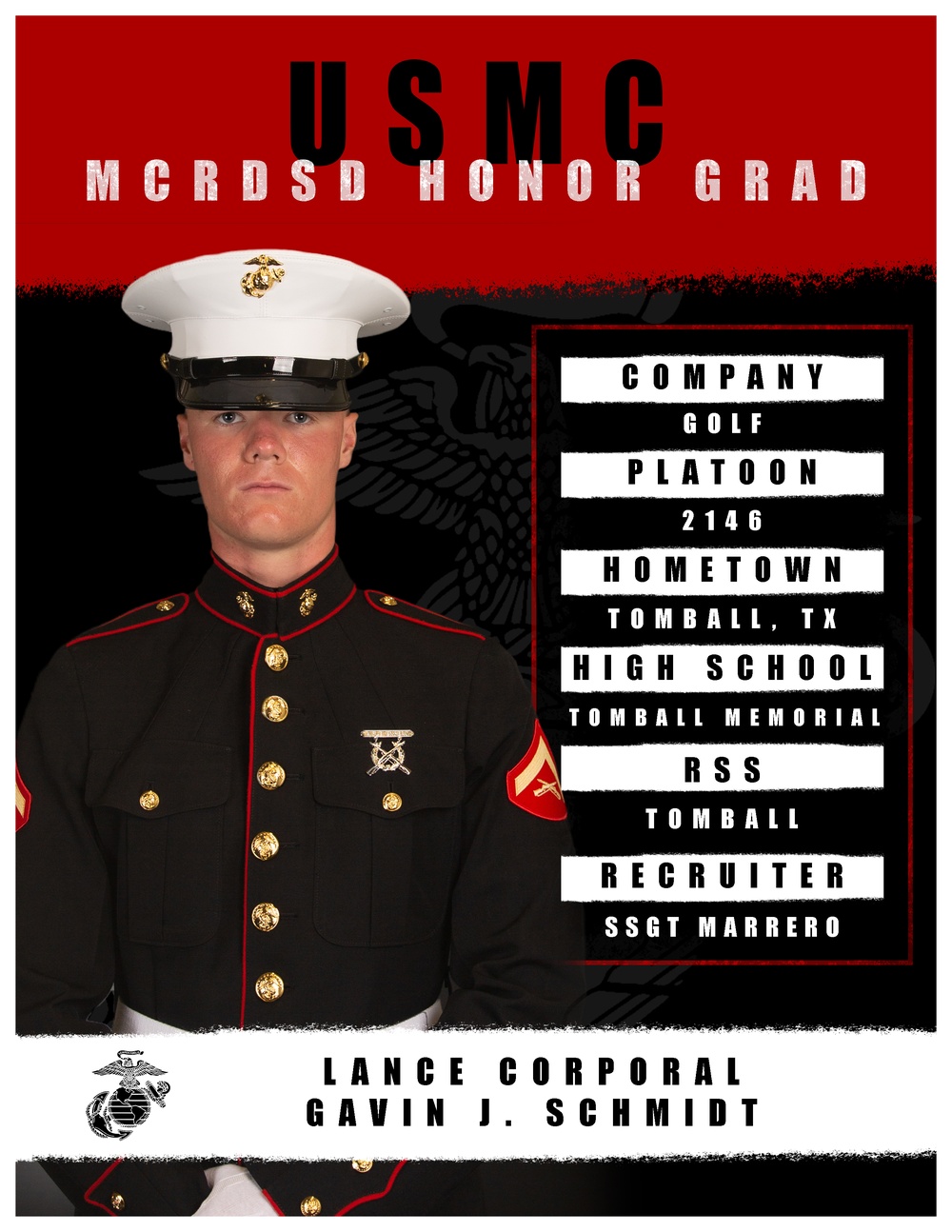 Golf Company Honor Graduate